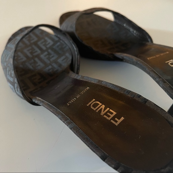 Fendi Zucca Kitten Heels - Picture 13 of 16